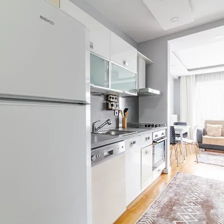 Flat W Shared Pool And Gym 8min To Citys Cevahir Apartament *
